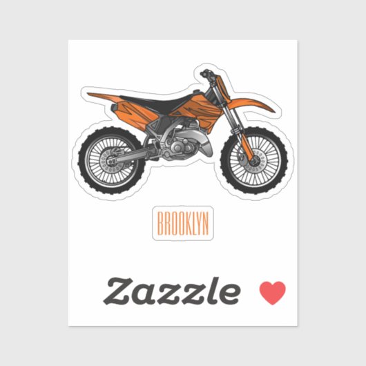 Zelfstandige motorfiets voor gebruik buiten de weg sticker (Vel)