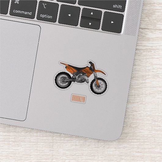 Zelfstandige motorfiets voor gebruik buiten de weg sticker (Detail)