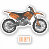 Zelfstandige motorfiets voor gebruik buiten de weg sticker (Voorkant)