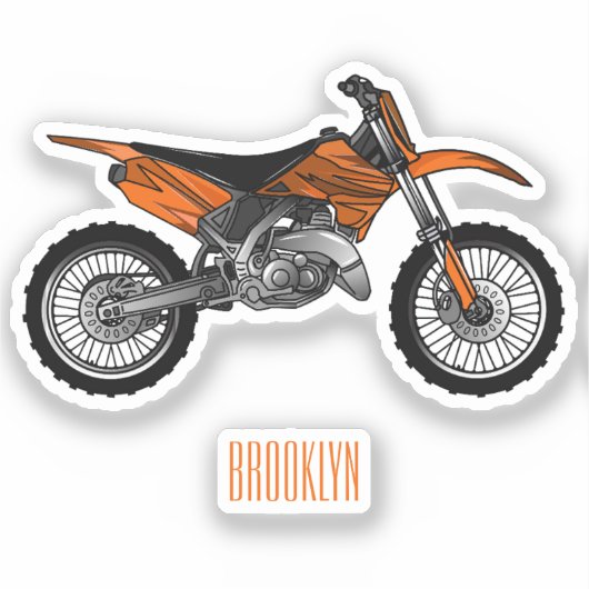 Zelfstandige motorfiets voor gebruik buiten de weg sticker (Voorkant)