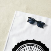 Zelfstandige motorfiets voor gebruik buiten de weg strandlaken (In situ)