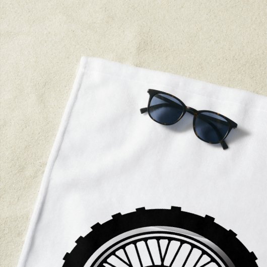 Zelfstandige motorfiets voor gebruik buiten de weg strandlaken (In situ)