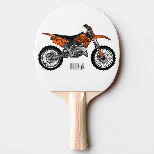 Zelfstandige motorfiets voor gebruik buiten de weg tafeltennisbatje (Achterkant)