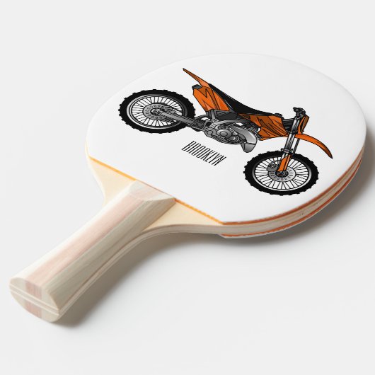 Zelfstandige motorfiets voor gebruik buiten de weg tafeltennisbatje (Voorkant Gekanteld)