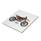 Zelfstandige motorfiets voor gebruik buiten de weg tegeltje (Zijkant)