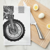 Zelfstandige motorfiets voor gebruik buiten de weg theedoek (Quarter Fold)