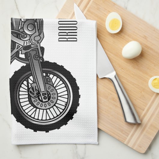 Zelfstandige motorfiets voor gebruik buiten de weg theedoek (Quarter Fold)