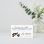 Zelfstandige motorfiets voor gebruik buiten de weg visitekaartje (Staand voorkant)