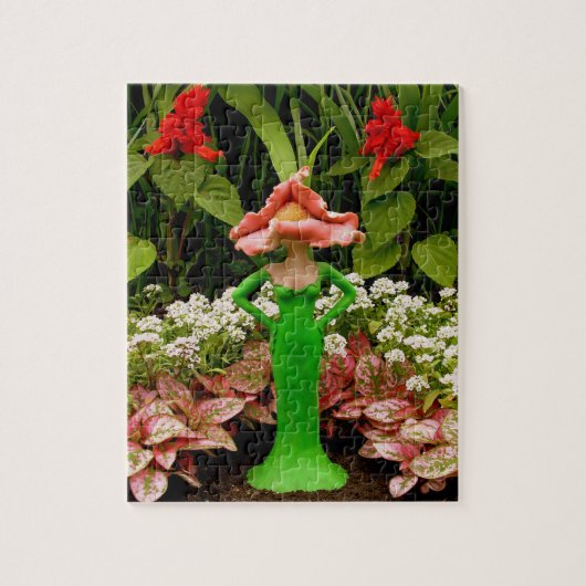 Zelfstandige tuinpuzzel legpuzzel (Verticaal)