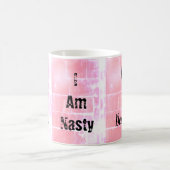 Zelfuitdrukkingstekst Roze achtergrondontwerp Roze Koffiemok (Center)