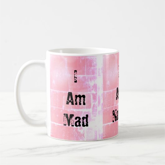 Zelfuitdrukkingstekst Roze achtergrondontwerp Roze Koffiemok (Links)