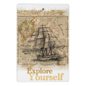 Zelfverbeterende Citaat Moderne Verlegante Sjabloo Mini Klembord (Achterkant)