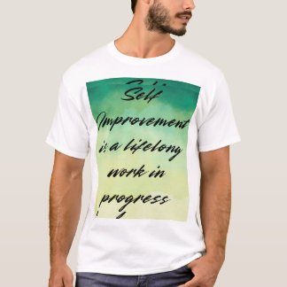 Zelfverbetering levenslang t-shirt