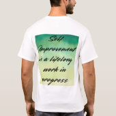 Zelfverbetering levenslang t-shirt (Achterkant)