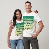 Zelfverbetering levenslang t-shirt (Unisex)