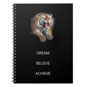 Zelfverbetering Succes Modern Elegant Tiger Cool Notitieboek
