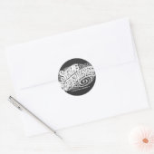 zelfvergeving ronde sticker (Envelop)