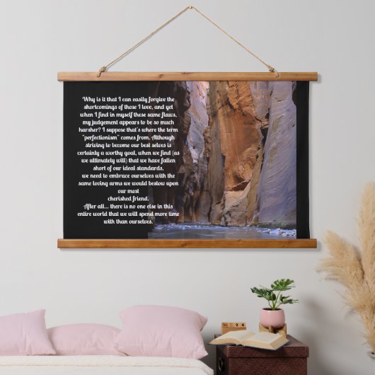 Zelfvergiffenis Inspirerend Hangend Wandkleed (Slaapkamer)