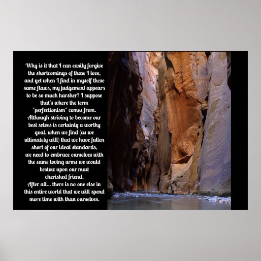 Zelfvergiffenis Inspirerend Poster (Voorkant)