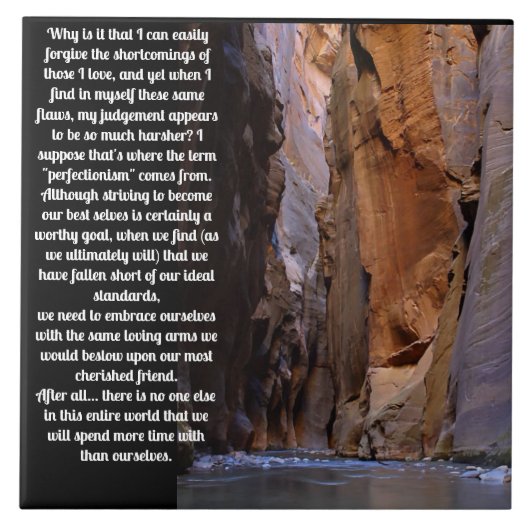 Zelfvergiffenis Inspirerend Tegeltje (Voorkant)