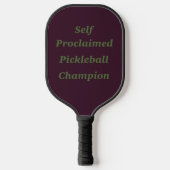 Zelfverklaarde Pickleball Champion Pickleball Paddle (Voorkant)