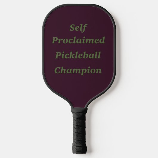 Zelfverklaarde Pickleball Champion Pickleball Paddle (Voorkant)