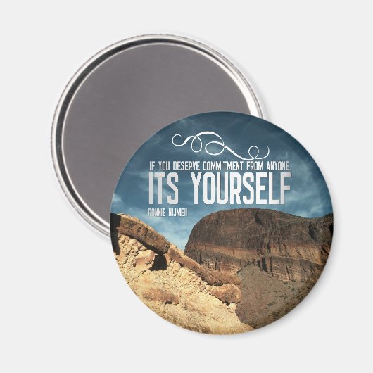 Zelfverplichting Inspirerend magneet (Voorkant / Achterkant)