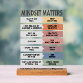 Zelfvertrouwen: de basis van geluk acryl bord (Neutraal)