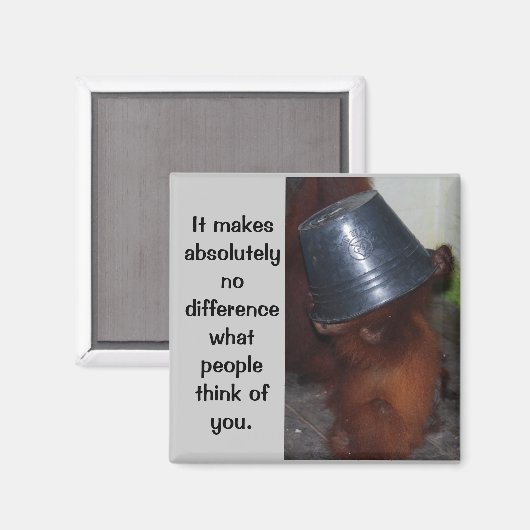 Zelfvertrouwen en trots magneet (Voorkant / Achterkant)