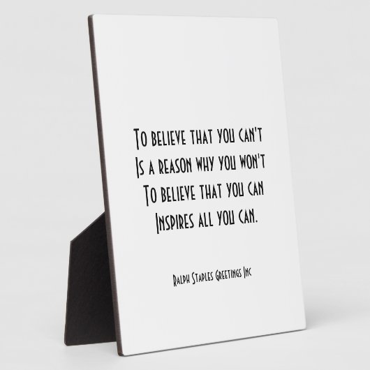 Zelfvertrouwen Fotoplaat (Zijkant)