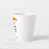 zelfvertrouwen, geluk, tekst, inspirerend latte mok (Voorkant)