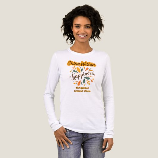 zelfvertrouwen, geluk, tekst, inspirerend Tri-Blend shirt (Voorkant)