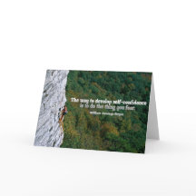 Zelfvertrouwen Inspirerend Groet Opmerking Kaart