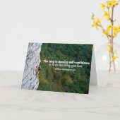 Zelfvertrouwen Inspirerend Groet Opmerking Kaart (Gele Bloem)