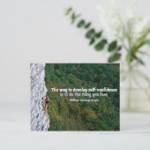 Zelfvertrouwen Inspirerend Post Kaart (Staand voorkant)