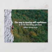 Zelfvertrouwen Inspirerend Post Kaart (Voorkant)