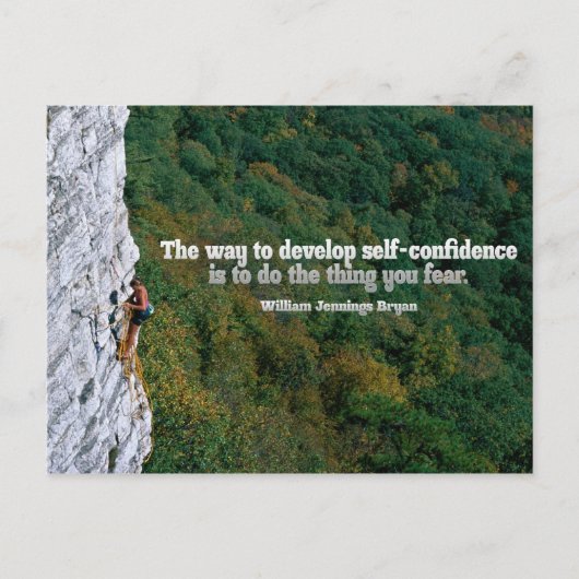 Zelfvertrouwen Inspirerend Post Kaart (Voorkant)