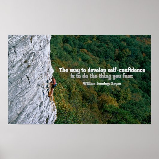 Zelfvertrouwen Inspirerend Poster afdrukken (Voorkant)