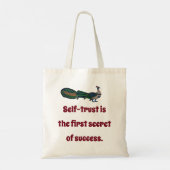 Zelfvertrouwen is het eerste geheim - vertrouwensc tote bag (Achterkant)