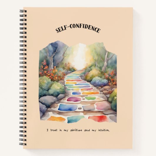 Zelfvertrouwen positieve bevestiging notitieboek (Voorkant)
