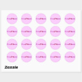 Zelfverzekerd gespeld met roze bloemen Stickers (Vel)