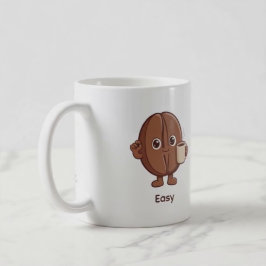 Zelfverzekerd Koffieboon Karakter Koffiemok