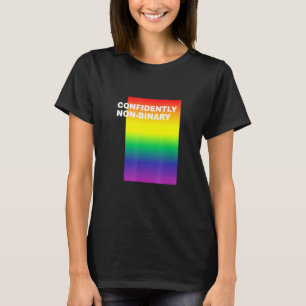 Zelfverzekerd Non-Binair Lgbtq Genderfluid Trots T-shirt