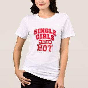 Zelfverzekerd single vibes tri-blend Shirt