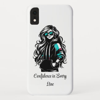 Zelfverzekerd Streetwear Meisje Case-Mate iPhone Case