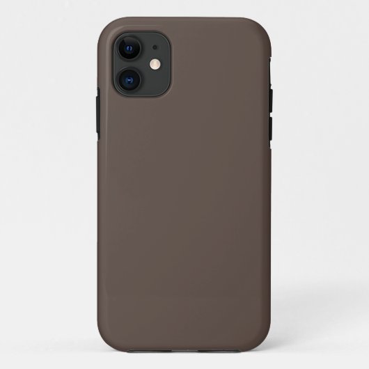 Zelfverzekerd tegen een stijlvolle bruine muur Case-Mate iPhone case (Achterkant)