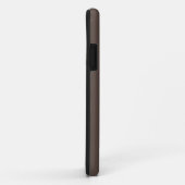 Zelfverzekerd tegen een stijlvolle bruine muur Case-Mate iPhone case (Achterkant/rechts)