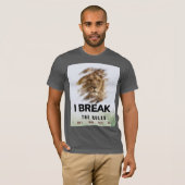 Zelfverzekerd & vet typografie T-shirt (Voorkant volledig)