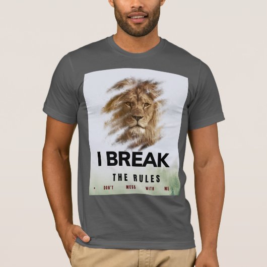 Zelfverzekerd & vet typografie T-shirt (Voorkant)