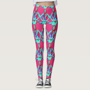 zelfverzekerd wat een roze bikini meisje leggings